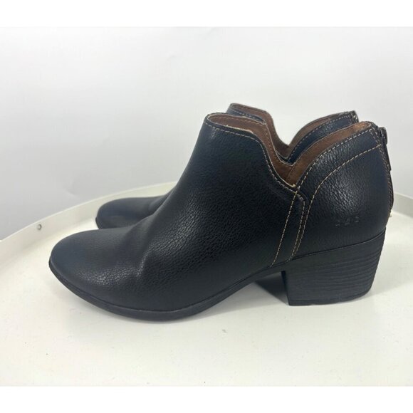 B.O.C Lucy Black Leather Western Boots 9 - Picture 3 of 7